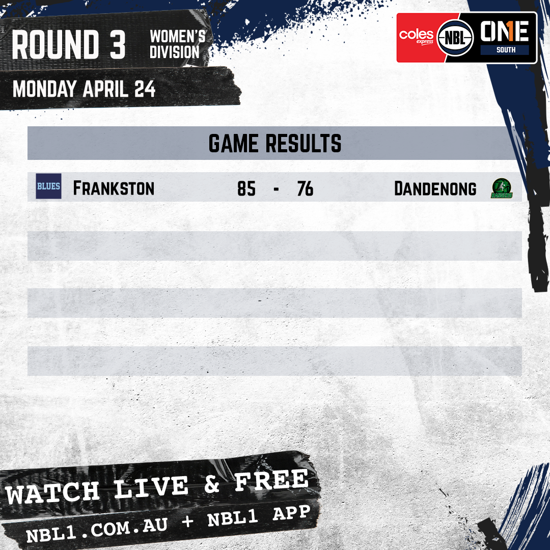 Nbl Results 2023 Women Manual Graphic   Frankston Vs Dandenong   1x1 (png)