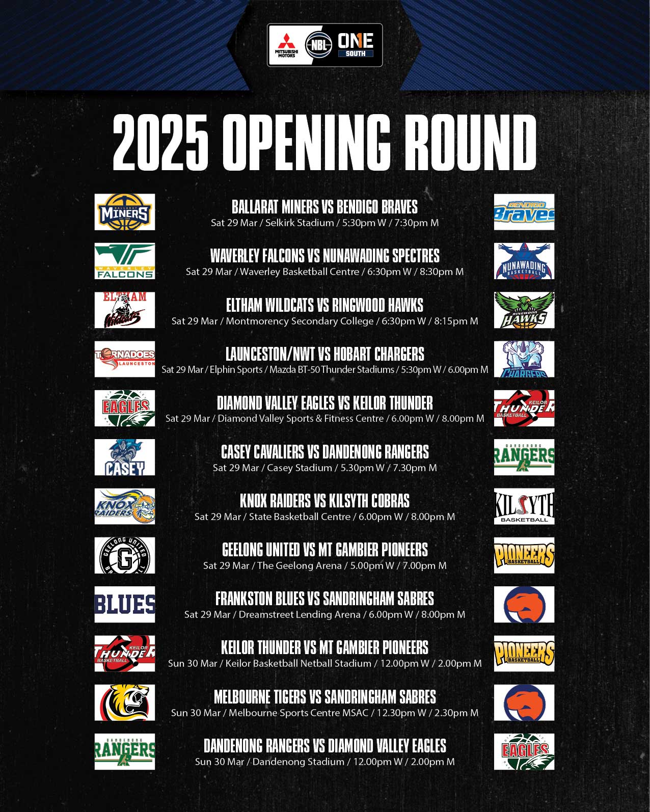 Nbl1sth 25 Fixture Release Opening Round