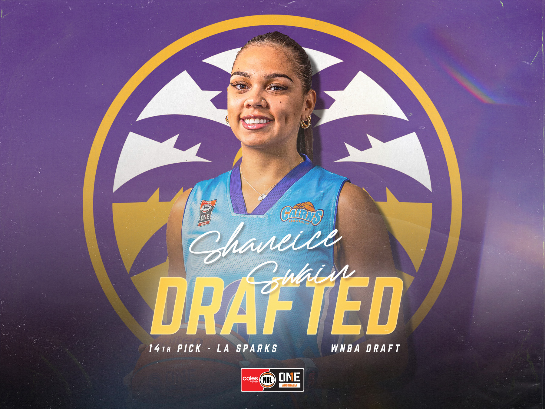 Australian Shaneice Swain selected by LA Sparks in 2023 WNBA Draft